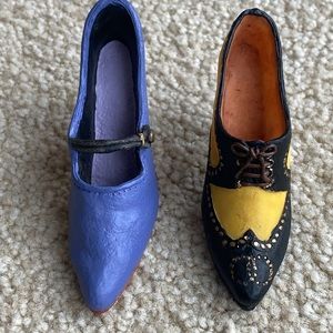 Vintage Pair of Miniature Ceramic High Heels. Perfect Condition